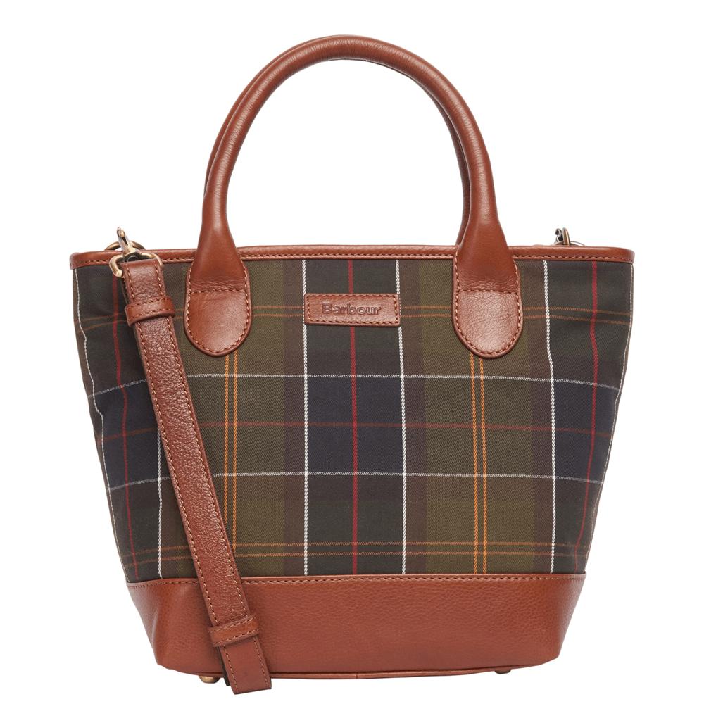 Barbour Katrine Tartan Leather Tote